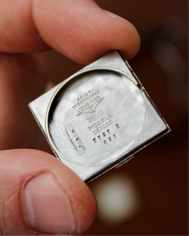 Reloj Longines 1960 Cuadrado Piel Marrón