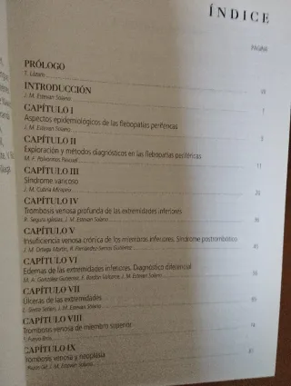 Libro antiguo de medicina flebopatías