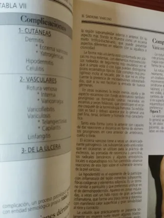 Libro antiguo de medicina flebopatías