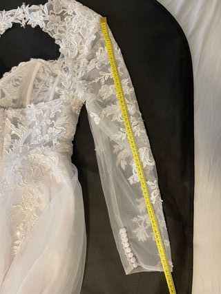 Vestido de Novia Largo Manga Larga