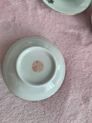 Conjunto 5 Chávenas Café + 4 Tigelas Porcelana