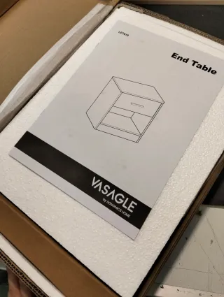 Mesita de Noche, Mesa Auxiliar VASAGLE LET619T14