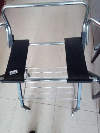 Mesa TV Vintage Cromada Plegable