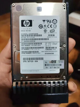 Disco Duro HP 300GB 10K SAS 2.5