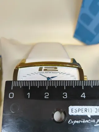 Reloj Racer Mujer Blanco y Dorado