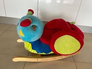 Balancín infantil oruga peluche