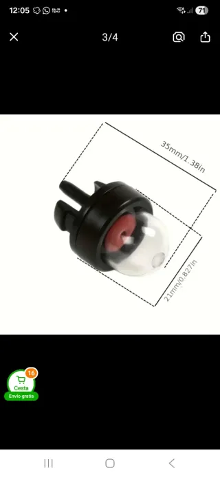 Bombas de combustible para motosierra