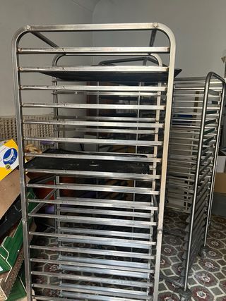Carrito de panadería acero inoxidable