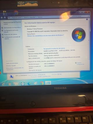 Portátil Toshiba Satellite