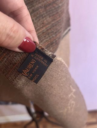 Bufanda Yves Saint Laurent Beige/Marrón