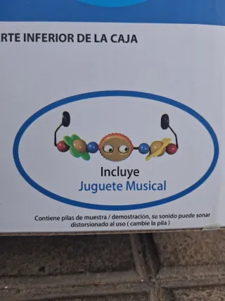 Hamaca Bebé Plegable con 2 fundas+juguete musical