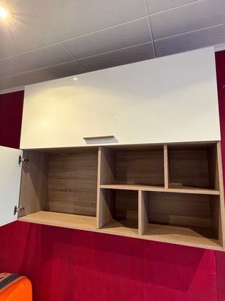 Mueble TV madera beige/marrón