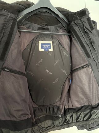 Chaqueta Moto Triumph 2 in 1 L Negra