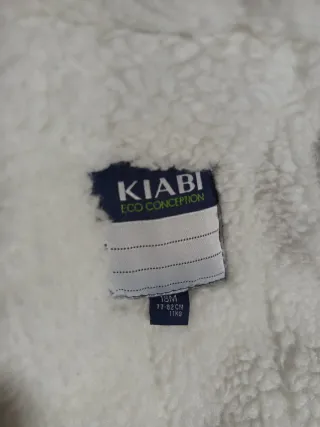 Abrigo bebé 18 meses gris con capucha