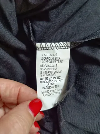 Vestido negro plisado talla única