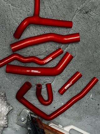 Manguitos Silicona Golf MK2 16V Rojos