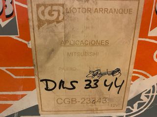 Motor de arranque Mitsubishi pajero