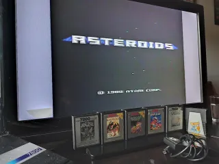 Consola Atari 7800 Negra y Plateada