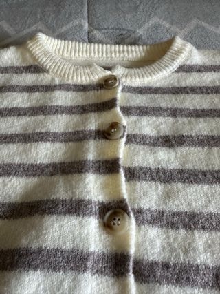 Cárdigan punto rayas