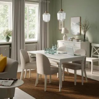 Mesa extensible Ikea blanca 155-215 cm