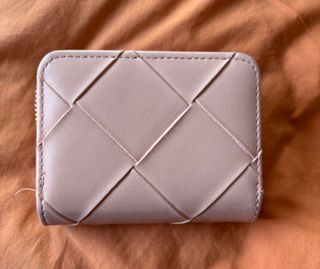 Monedero tejido rosa