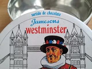 Antigua caja chocolate Jamesons Westminster