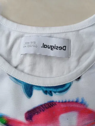 Camiseta Desigual Niña T 9/10 Peces 134/140 cm