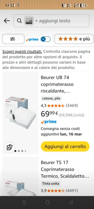 Coprimaterasso riscaldante Beurer singolo