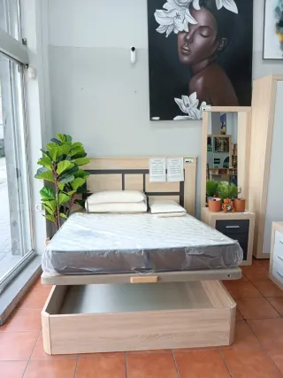 Canapé abatible con colchón