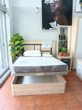 Canapé abatible con colchón