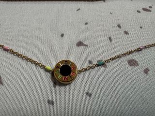 Collar Bimba y Lola dorado y multicolor