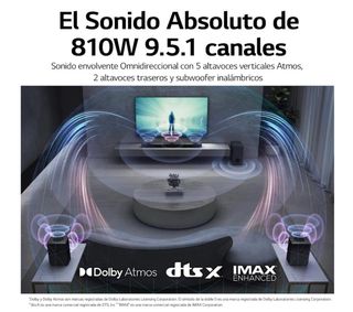 Barra Sonido LG S95QR 9.1.5 Dolby Atmos 810W