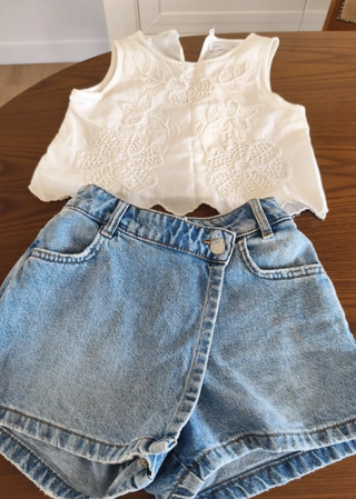 Falda pantalón Zara