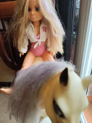 Muñeca Nancy con caballo
