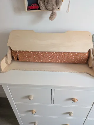 cambiador madera plegable