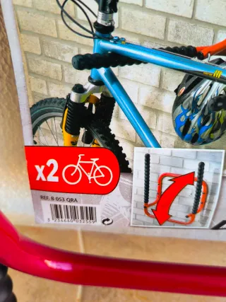 Suporte de parede para 2 bicicletas