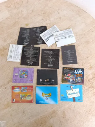 Lote manuales Nintendo Gameboy Advance Sp