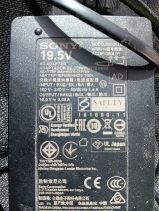 Adaptador Corriente Sony 19.5V 3.08A ACDP-060