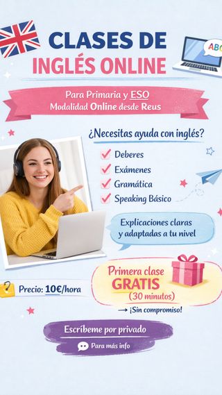 Clases de ingles ESO y primaria