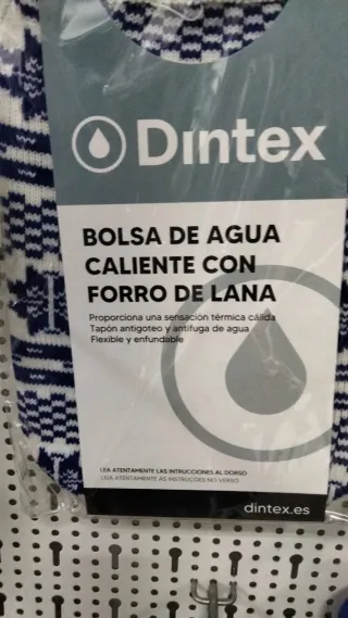 Bolsa de agua caliente Dintex forro lana