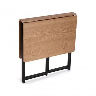 JUEGO DE MESA PLEGABLE Y 4 SILLAS NEGRO