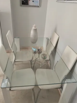 Mesa de cristal para comedor