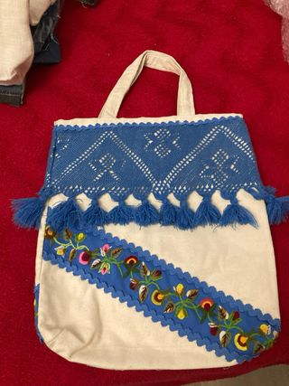 3 Bolsos de tela vaquera hechos a mano