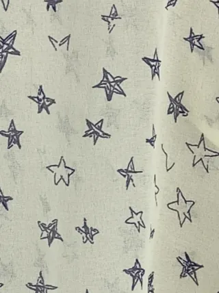 Zara Blusa Gialla con Stelline Blu