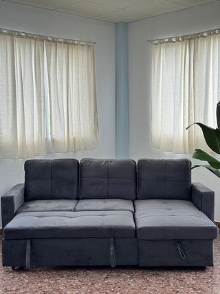 Sofá cama gris moderno oferta