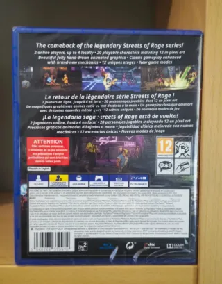 Streets Of Rage 4 PS4 Anniversary Edition Precinta