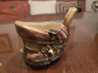 Cenicero Porcelana Inglesa Figura Hombre