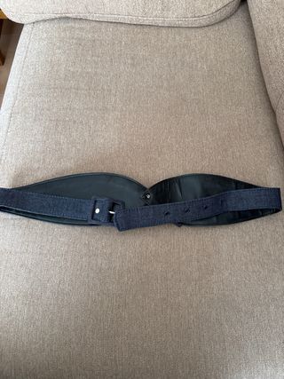 Cinturón azul con lazo mujer