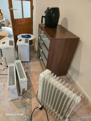 Calefactor, 2Deshumidificadores, radiador y airfry