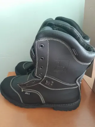Botas de cuero negras Talla 45